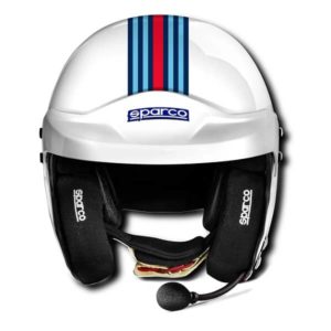 Casque Jet Sparco AIR PRO RJ-5I Martini Racing 003369MRB Jet STRIPES Design
