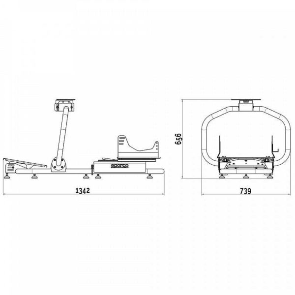 Châssis sim-racing Evolve Pro Sparco Martini Racing G03200 + 008016 – Image 2