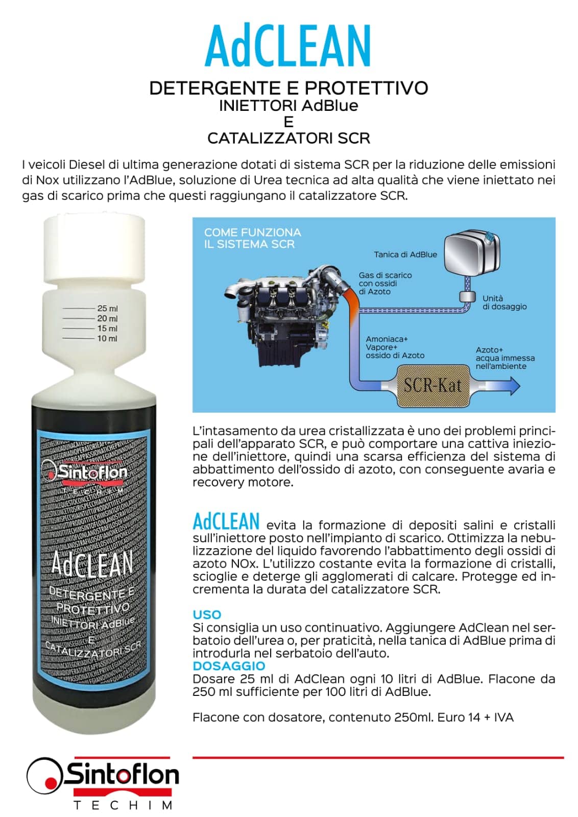 Nettoyant système AdBlue - Sintoflon AdClean