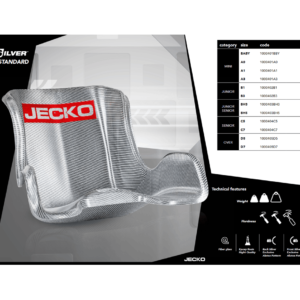 Siège baquet pour karting - Jecko silver gamme standard