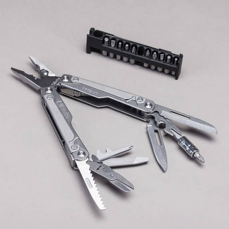Outils multifonctions Beta 1778MT avec embouts et étui (pince, scie, tournevis, couteau)
