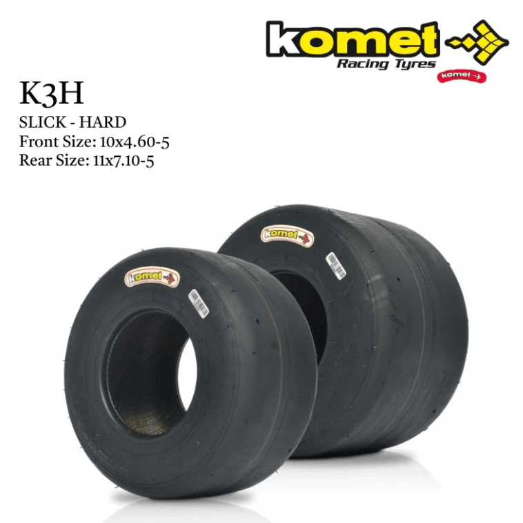 Set de 4 pneus slick pour karting – Komet K3H